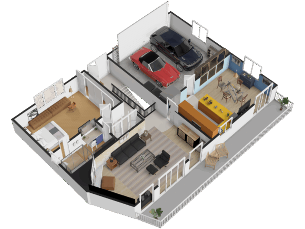 3D Floor Plan-Ground Level5